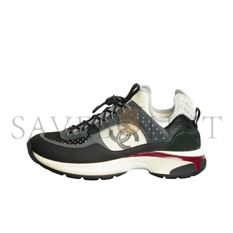 CHANEL SNEAKERS FABRIC, SUEDE CALFSKIN, MESH & FABRIC BLACK, DARK GRAY, WHITE & LIGHT GRAY G39488 Y56142 K4948 CHANEL SNEAKERS FABRIC, SUEDE CALFSKIN, MESH & FABRIC BLACK, DARK GRAY, WHITE & LIGHT GRAY G39488 Y56142 K4948